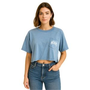 American Eagle Oversized Miami Crop Top